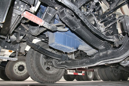 Underbody of Cement Mixer Truck